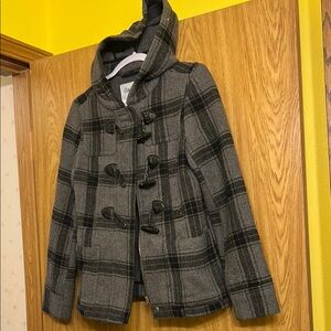 Aeropostale Gray Wool Blend Coat